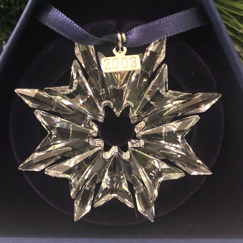 New Swarovski 2003 snowflake ornament Rare  original box